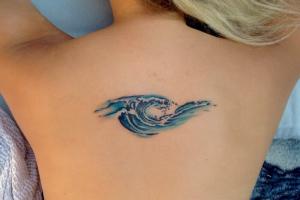 Значение татуировок: вода, волны, капли, роса